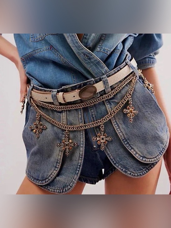 We The Free Pants - NWT Free People We The Free Prince Street Denim Shorts Boho Festival Size 28